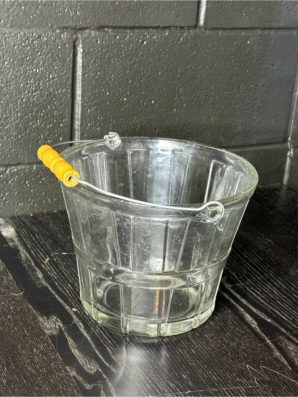 Vintage Anchor Hocking Glass Ice Bucket - Picture 3 of 9